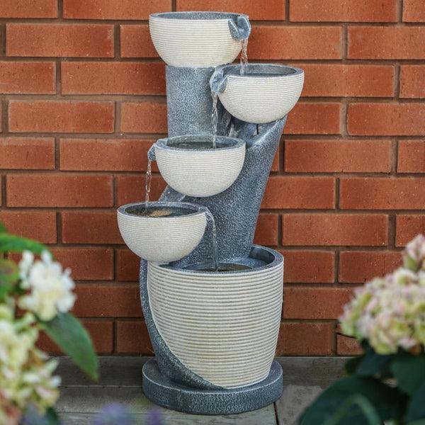 ivyline Outdoor Cascading Bowl Waterfeature