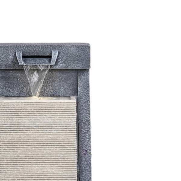 Ivyline Outdoor Contemporary Cube Waterfeature