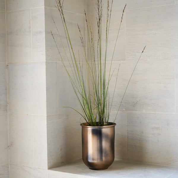 ivyline Outdoor Hampton Copper Metal Planter