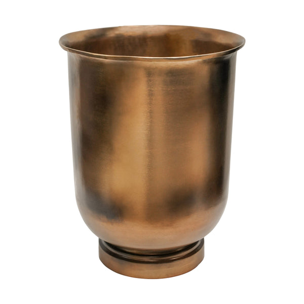ivyline Outdoor Hampton Copper Metal Urn