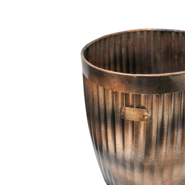 Ivyline Outdoor Hampton Copper Planter Set Of 2