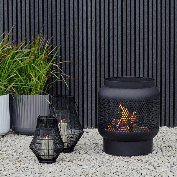 Ivyline Outdoor Tall Buttermere Basket Fire Pit