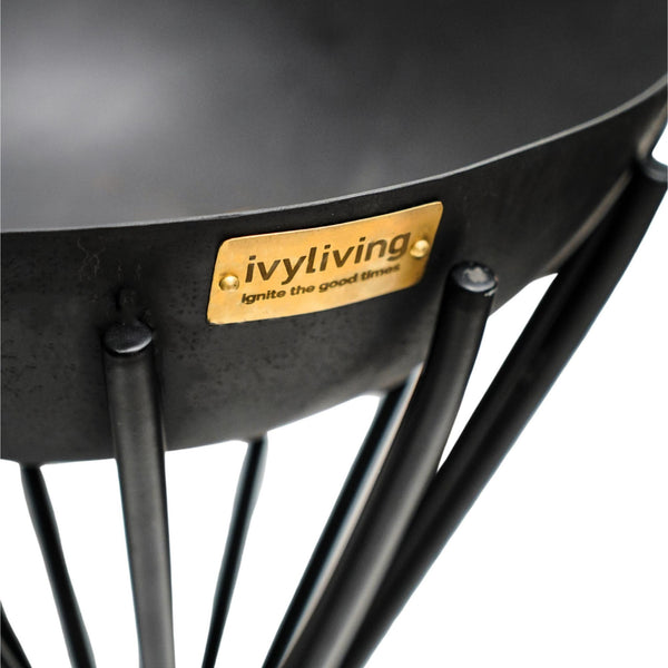 Ivyline Outdoor Tall Metal Dakota Firebowl