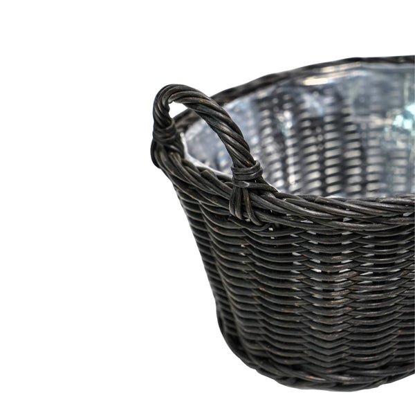 Ivyline Polyrattan Lined Basket