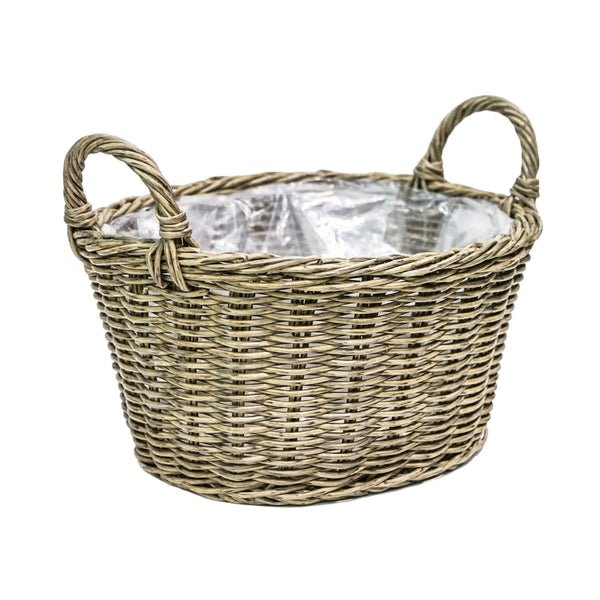 ivyline Polyrattan Lined Basket