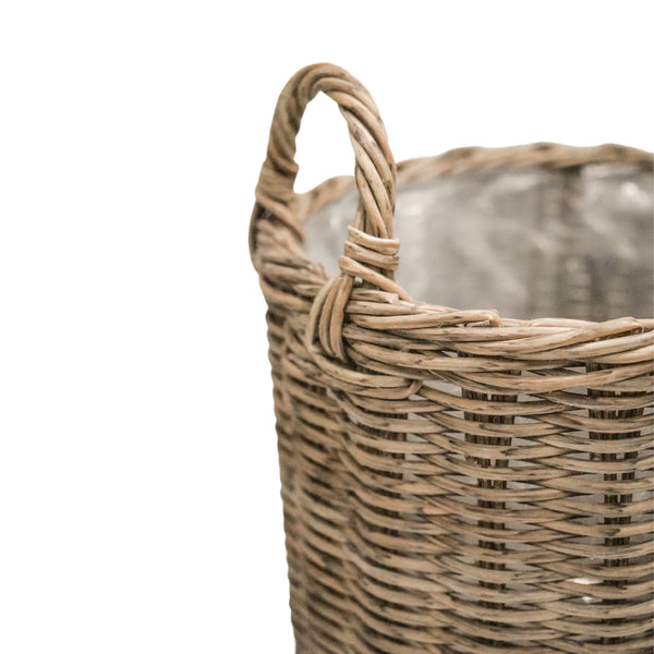 Ivyline Polyrattan Set Of Two Lined Planters