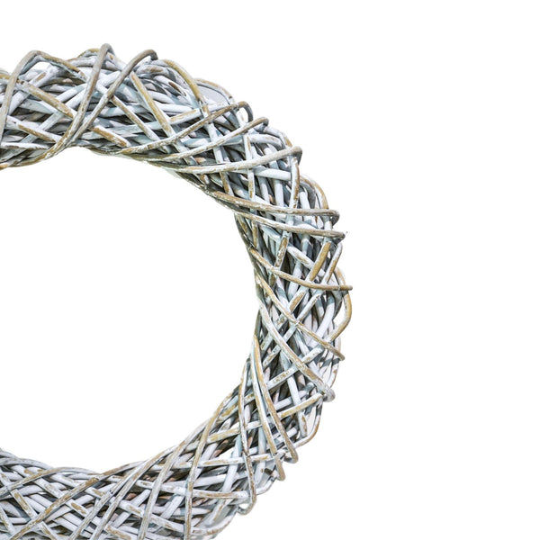 Ivyline Rattan Wreath White