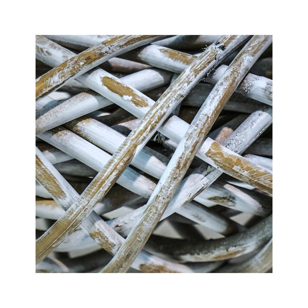 Ivyline Rattan Wreath White