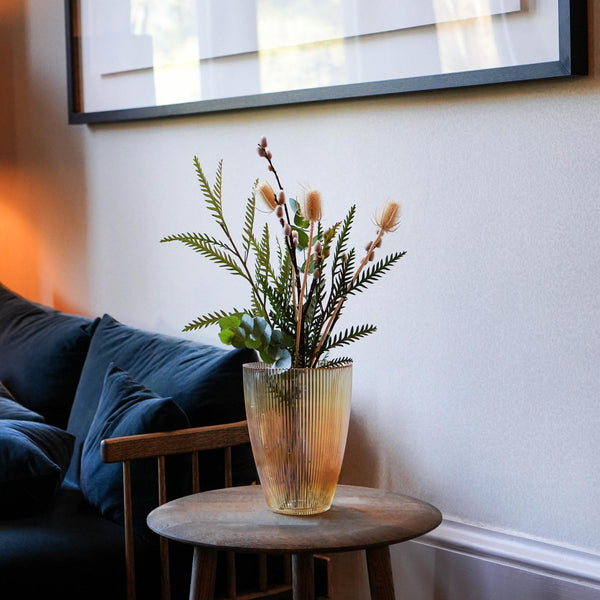 Ivyline Ribbed Tall Vase
