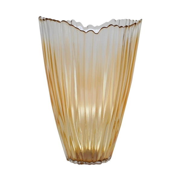 Ivyline Rippled Glass Vase