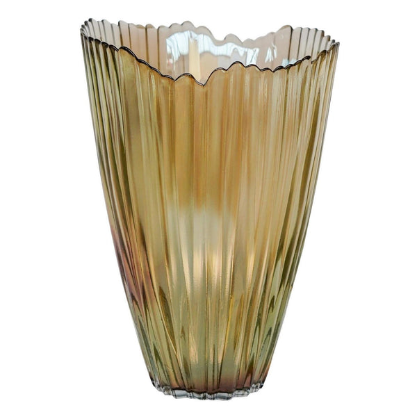 ivyline Rippled Glass Vase