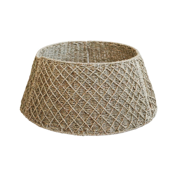 ivyline Round Foldable Diamond Wicker Tree Skirt