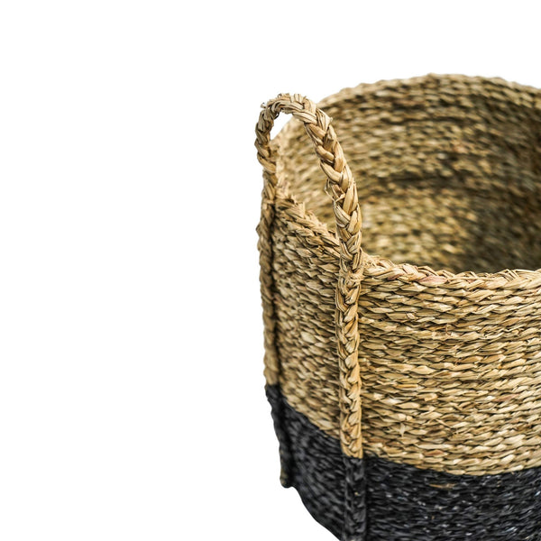Ivyline Seagrass Log & Kindling Basket Set Of 2