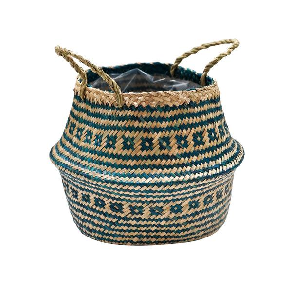 ivyline Seagrass Tribal Lined Basket