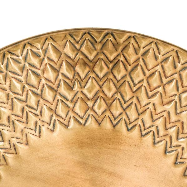 Ivyline Solis Embossed Tray Gold