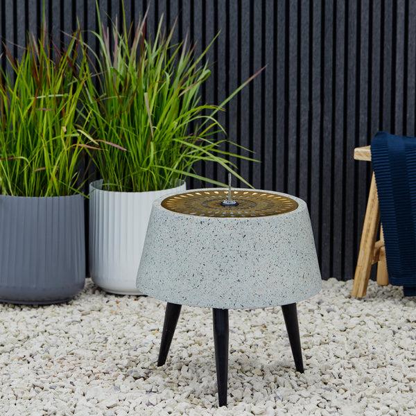 Ivyline Solis Water Feature With Light Display