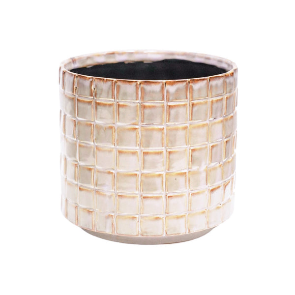 Ivyline Tarah Textured Glaze Planter