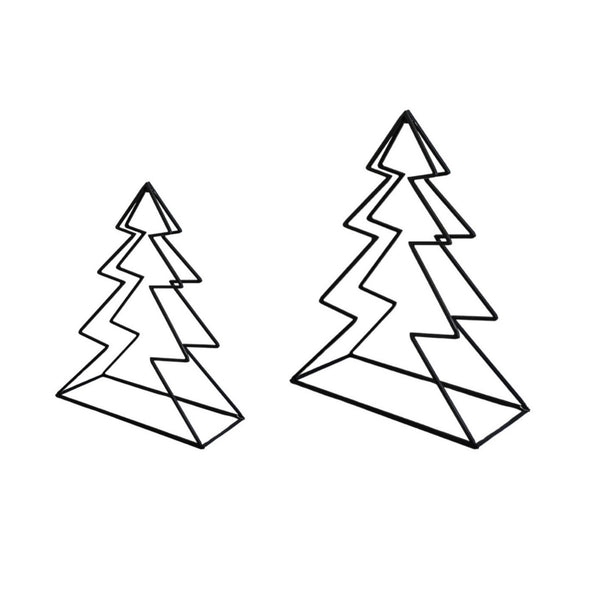 Ivyline Tree Log Holder Black Set Of 2