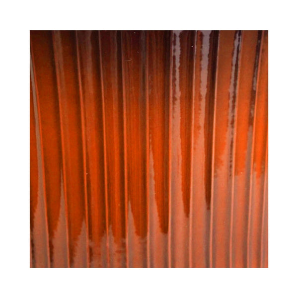 Ivyline Jasper Metal Ribbed Tapered Planter Set Of 4