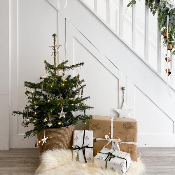 Ivyline Jute/Galvanised Steel Christmas Tree Bucket