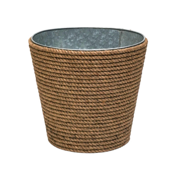 ivyline Jute/Galvanised Steel Christmas Tree Bucket