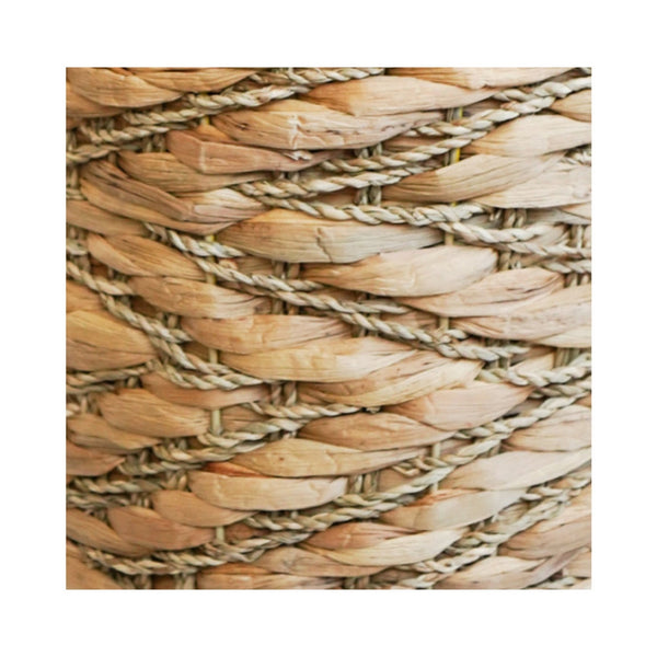 Ivyline Water Hyacinth Woven Log Basket With Handles Set Of 2