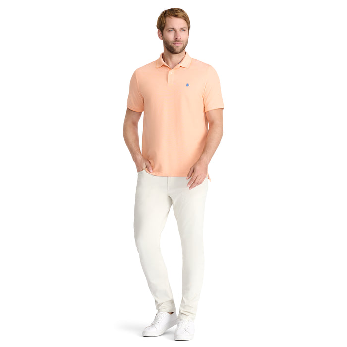 Izod ADVANTAGE PERFORMANCE SHORT SLEEVE POLO - CANTALOPE