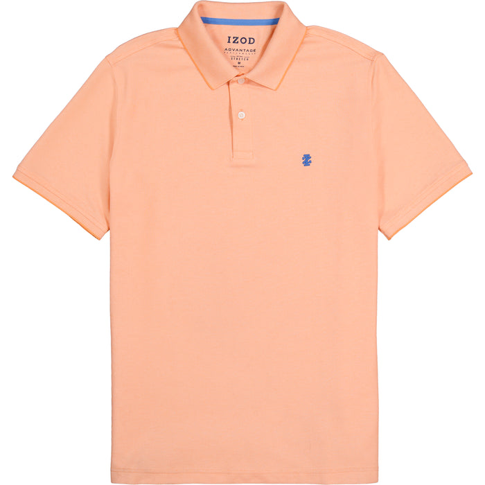 Izod ADVANTAGE PERFORMANCE SHORT SLEEVE POLO - CANTALOPE
