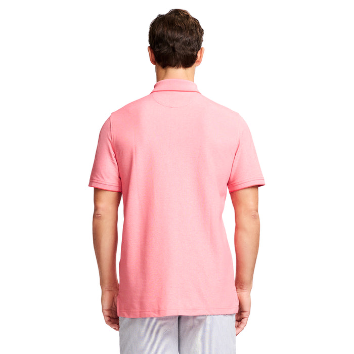 Izod ADVANTAGE PERFORMANCE SHORT SLEEVE POLO - CAYENNE PINK