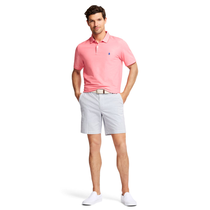 Izod ADVANTAGE PERFORMANCE SHORT SLEEVE POLO - CAYENNE PINK