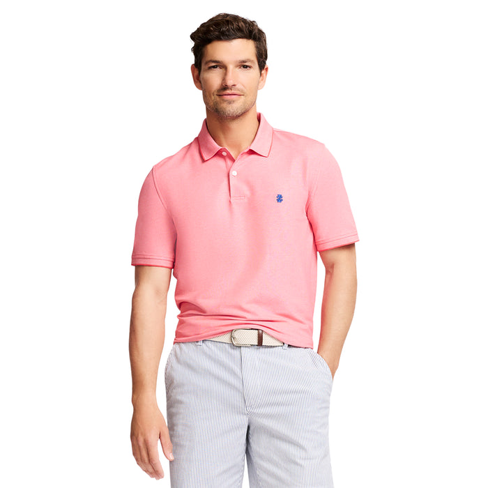 izod ADVANTAGE PERFORMANCE SHORT SLEEVE POLO - CAYENNE PINK