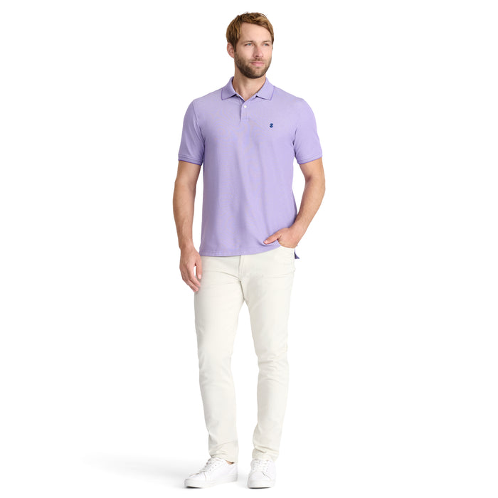 Izod ADVANTAGE PERFORMANCE SHORT SLEEVE POLO - DAHLIA PURPLE