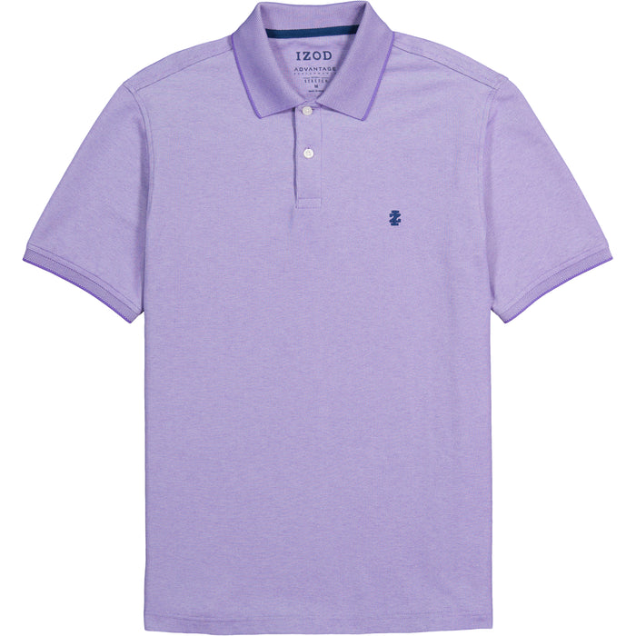 Izod ADVANTAGE PERFORMANCE SHORT SLEEVE POLO - DAHLIA PURPLE