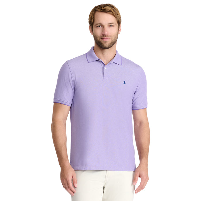 izod ADVANTAGE PERFORMANCE SHORT SLEEVE POLO - DAHLIA PURPLE