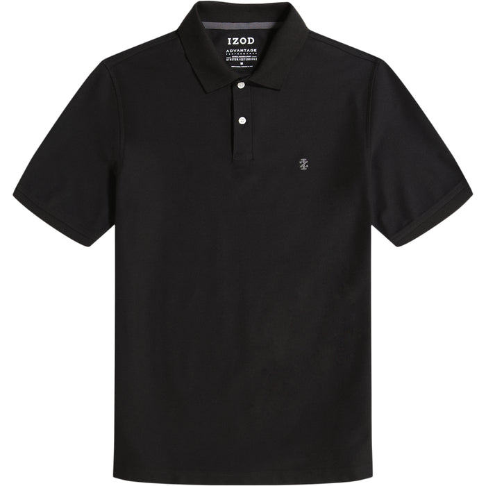 Izod ADVANTAGE PERFORMANCE SHORT SLEEVE POLO SLIM - BLACK