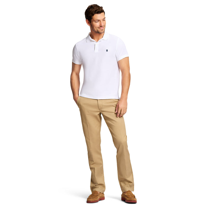 Izod ADVANTAGE PERFORMANCE SHORT SLEEVE POLO SLIM - BRIGHT WHITE