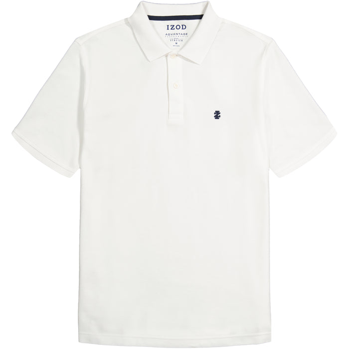 Izod ADVANTAGE PERFORMANCE SHORT SLEEVE POLO SLIM - BRIGHT WHITE