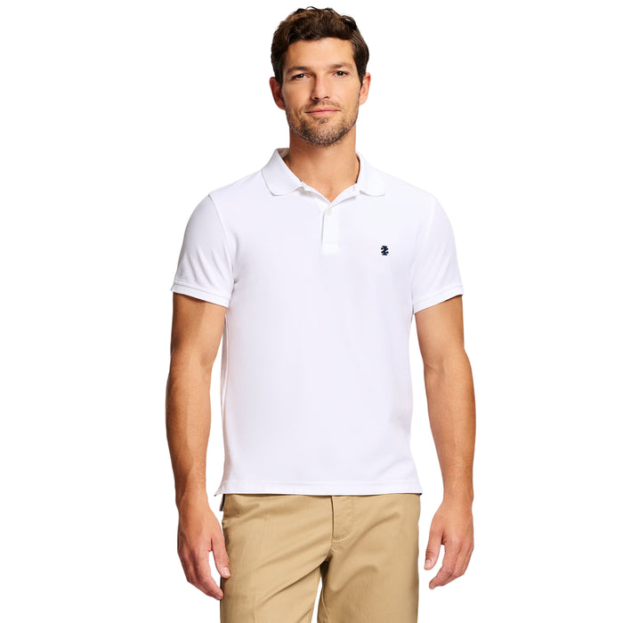 izod ADVANTAGE PERFORMANCE SHORT SLEEVE POLO SLIM - BRIGHT WHITE