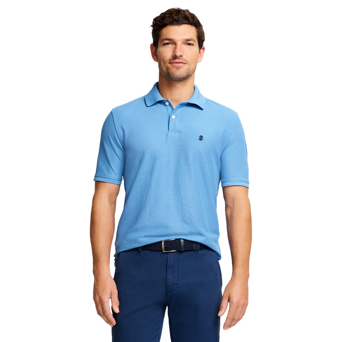 izod ADVANTAGE PERFORMANCE SHORT SLEEVE SLIM FIT POLO - BLUE REVIVAL