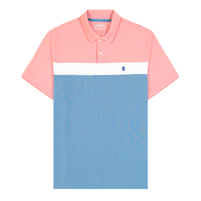 Izod ADVANTAGE PERFORMANCE SHORT SLEEVE STRIPE POLO - DUBARRY
