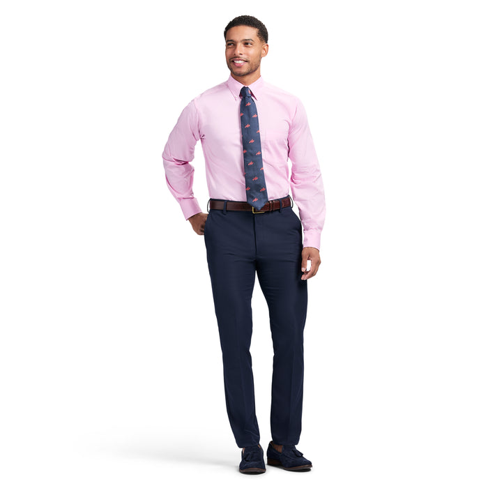 Izod ALL-OVER STRETCH BUTTON-DOWN DRESS SHIRT (BUTTON DOWN COLLAR) - PINK