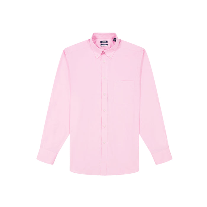 Izod ALL-OVER STRETCH BUTTON-DOWN DRESS SHIRT (BUTTON DOWN COLLAR) - PINK