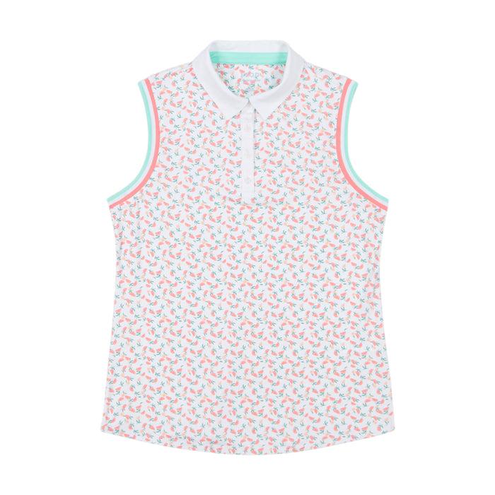 Izod ALLY PERFORMANCE STRETCH COLLARED SLEEVELESS POLO - DUBARRY