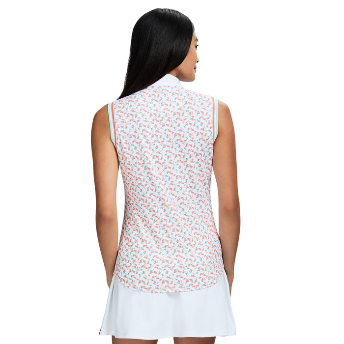 Izod ALLY PERFORMANCE STRETCH COLLARED SLEEVELESS POLO - DUBARRY