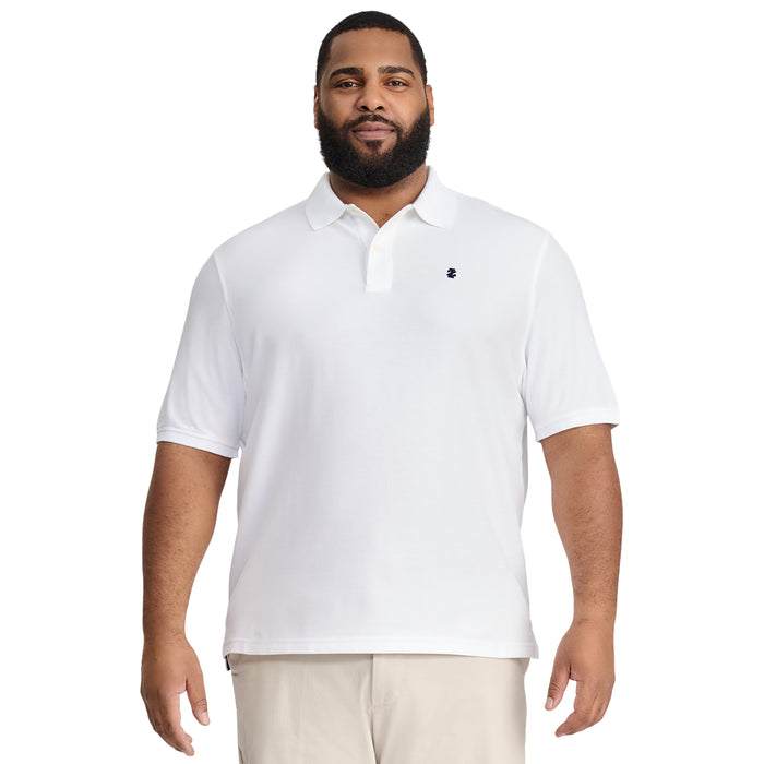 izod BIG & TALL ADVANTAGE PERFORMANCE POLO - BRIGHT WHITE