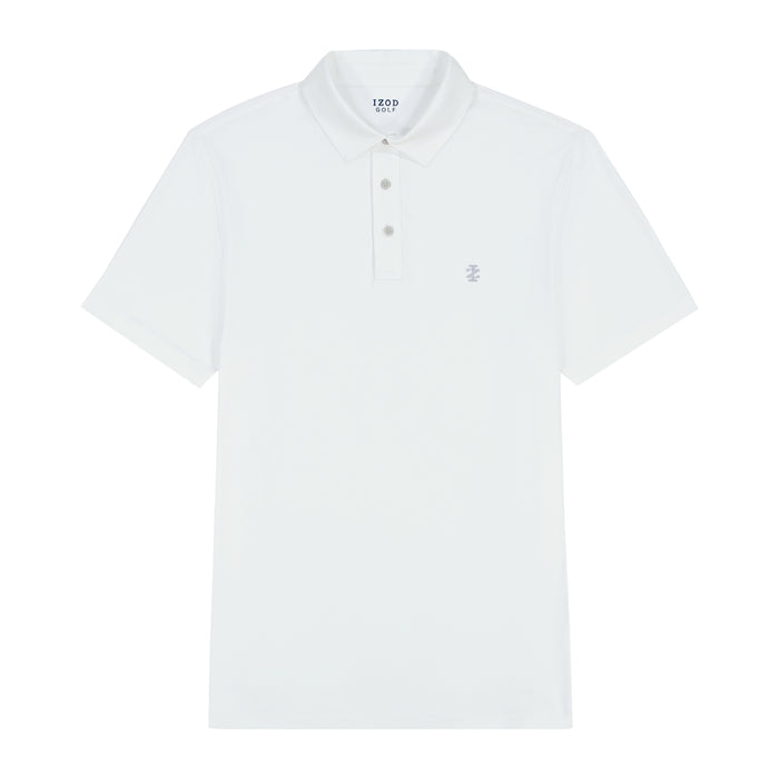 Izod BIG & TALL GOLF SWINGFLEX MESH POLO - BRIGHT WHITE