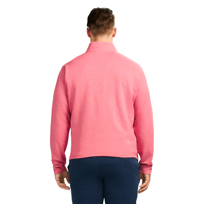 Izod BIG & TALL PERFORMANCE COMFORT QUARTER ZIP - HOLLY BERRY