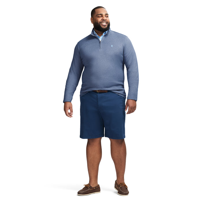 Izod BIG & TALL PERFORMANCE COMFORT QUARTER ZIP - MEDIEVAL BLUE