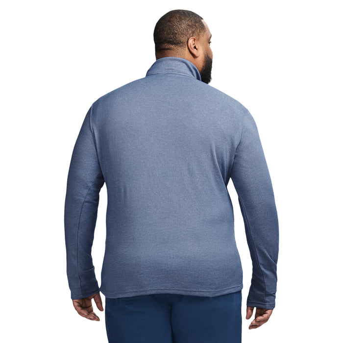 Izod BIG & TALL PERFORMANCE COMFORT QUARTER ZIP - MEDIEVAL BLUE