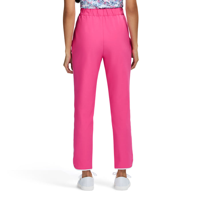 Izod CANDI PERFORMANCE STRETCH ATHLETIC PIPED PANTS - HOT PINK